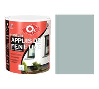 Peinture appuis de fenêtre bas de murs soubassement façade Gris clair 1L OXI résine siloxane auto-nettoyante