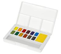 Peinture aquarelle - 12 demi-godets - Faber Castell - Créative Studio