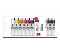 Peinture aquarelle, 12 ml, Kit de 12
