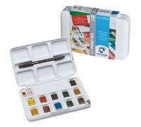 Peinture Aquarelle Assortiment 12 X Demi,Godets
