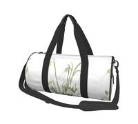 Peinture Aquarelle botanique de Fleur de Perce-Neige Blanche, Sac de Voyage de Grande capacité, Sac à Main Rond, Sac de Voyage de Sport, fourre-Tout, Sac de Fitness