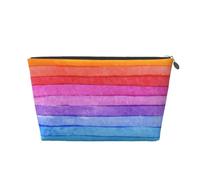 Peinture Aquarelle Couleurs Vives Illustration Au Trait, Trousse de Toilette Trousse de Maquillage Sac à cosmétiques Trousse de Toilette de Voyage Portable