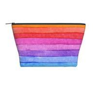 Peinture Aquarelle Couleurs Vives Illustration Au Trait, Trousse de Toilette Trousse de Maquillage Sac à cosmétiques Trousse de Toilette de Voyage Portable