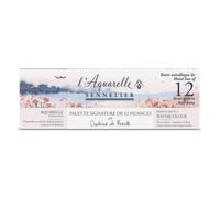 Peinture aquarelle - Extra-fine - Boite 12 demi-godets - Sennelier - L'Aquarelle par Ondine de Peretti