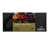 Peinture aquarelle - Extra fine - Rembrandt - Boîte de 36 godets + pinceau