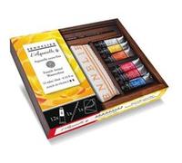 Peinture aquarelle - Extra-fine - Sennelier - 12 tubes 10ml - Coffret bois