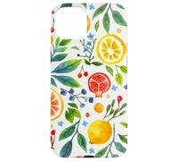 Peinture aquarelle fruits, fleurs et feuilles Coque pour iPhone 15 Plus