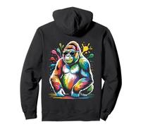 Peinture Aquarelle Gorilla Ape Peinte Primate Sweat à Capuche