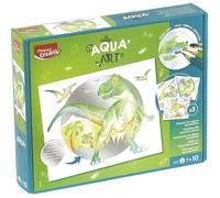 Peinture Aquarelle - Maped - Coffret Aqua'art Dinosaures Avec Crayons De Couleur Et Pinceau À Eau - Enfants +7ans