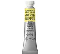 Winsor & Newton Aquarelle Professionnel - Peinture Aquarelle, Haute Luminosité, Résistante à la Lumière, Qualité Archive, Tube de 5 ML, Couleur Jaune Citron (Nickel Titanate) ROW