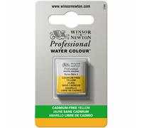 Winsor & Newton Aquarelle Professionnel - Peinture Aquarelle, Haute Luminosité, Résistante à la Lumière, Qualité Archive, Demi Godet, Couleur Jaune sans cadmium