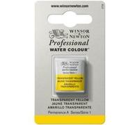 Winsor & Newton Aquarelle Professionnel - Peinture Aquarelle, Haute Luminosité, Résistante à la Lumière, Qualité Archive, Demi Godet, Couleur Jaune Transparent