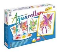 Peinture aquarellum junior nymphes - 4 tableaux magiques 18x25cm - kit créatif enfant - fabrique en france