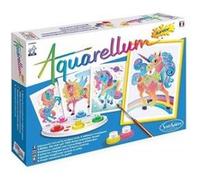Peinture aquarellum juniors licornes 4 tableaux creatifs 18x25cm - peindre sans deborder G
