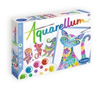 Sentosphère Kit peinture Aquarellum Junior Chats – Initier à l'art – Dès 6 ans – Fabriqué en France