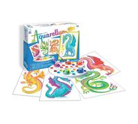 Sentosphère Kit peinture Aquarellum Junior Dragons Multicolore 18x25 cm pour enfants