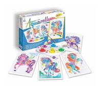 Peinture aquerelle - SENTOSPHERE - Aquarellum Junior - Papillons - 5 couleurs - Sertissage sur papier Vélin - Dès 5 ans