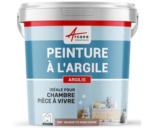Peinture Argile Décoration Chambre Enfant 15 m² Roussette Rose Cuivre | Sans Cov, sans Odeur, Usage Intérieur, Murs, Plâtre, Ciment et Béton, Application Facile à la Brosse - Arcane Industries