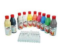 PEBEO 34075 Peinture Repositionnable Arti'stick Pelliculable Assortiment 10 Flacons 500ml /20 Flacons 25ml Vides Assorties