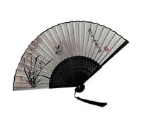 Peinture artistique chinoise en bois éventail pliable main avec peinture chinoise paysage pour voyage et bureau élégant décoratif