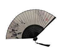 Peinture artistique chinoise en bois éventail pliable main avec peinture chinoise paysage pour voyage et bureau élégant décoratif