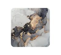 Peinture Artistique Noire et dorée, aimants de réfrigérateur en Acrylique, Autocollants pour Tableau Blanc, pour la décoration de Cuisine et de Meubles,Carré