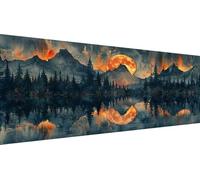 Peinture au Diamant 5D DIY Kit Complet Abstrait, 100x200cm Grand Tableau Diamond Painting Montagne, Broderie Diamant Strass Ronds, Loisirs Créatifs Adultes, Déco Maison, Idée Cadeau Printemps Y1-452