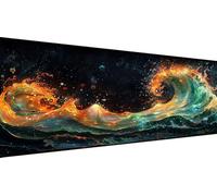 Peinture au Diamant 5D DIY Kit Complet Flots, 80x160cm Grand Tableau Diamond Painting Beau, Broderie Diamant Strass Ronds, Loisirs Créatifs Adultes, Décoration Salon, Idée Cadeau Printemps Y1-264
