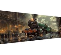 Peinture au Diamant 5D DIY Kit Complet Former, 100x200cm Grand Tableau Diamond Painting Mystère, Broderie Diamant Strass Ronds, Loisirs Créatifs Adultes, Décoration Salon, Idée Cadeau Printemps Y1-274