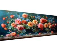 Peinture au Diamant 5D DIY Kit Complet Vase, 40x80cm Grand Tableau Diamond Painting Beau, Broderie Diamant Strass Ronds, Loisirs Créatifs Adultes, Décoration Salon, Idée Cadeau Femme Printemps Y1-260