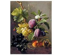 Peinture au Diamant 5D Fruits nature morte DIY Broderie Diamant Kit Complet Plein Diamond Painting Toile pour La Décoration Murale de La Maison 40x50cm