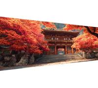 Peinture au Diamant 5D Kit Complet Architecture, 60x120cm Grand Tableau Diamond Painting Beau, Broderie Diamant Strass Ronds, Loisirs Créatifs Adultes, Décoration Salon, Idée Cadeau Printemps Y1-46