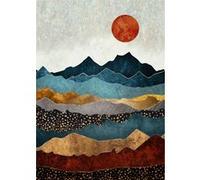 Peinture au diamant DIY 5D FONGWAN Décoration Murale Maison - désert (30x40CM) Multicolore G