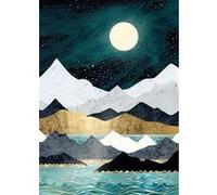 Peinture au diamant DIY 5D FONGWAN Décoration Murale Maison - rivières (30x40CM) Multicolore G