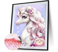 Peinture au diamant DIY 5D FONGWAN pour Salon Chambre Décoration - Licorne (30x40CM) G