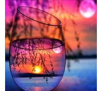 Peinture au diamant DIY 5D ZY101 - Coucher de soleil au bord de la mer (30x30CM) G