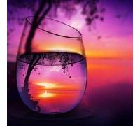 Peinture au diamant DIY 5D ZY108 - Coucher de soleil au bord de la mer (30x30CM) G