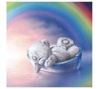 Peinture au diamant DIY 5D ZY149 - Ours en peluche (30x30CM) G