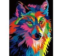 Peinture au diamant DIY 5D ZY218 - Loup (30x40CM) G
