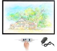 Peinture Au Diamant Pad Lumière A1 Grand Panneau Lumineux pour Dessiner, 10 Niveaux De Gradation en Continu, Boîte De Copie De Lumière Super Brillante pour Tracer, Esquisser, Désherber Viny