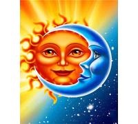 Peinture au diamant Soleil et lune D4835