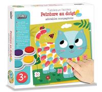 Créa Lign' - Coffret Loisir Créatif - Tableaux Faciles - Peinture au Doigt - Adorables Compagnons - Dès 3 Ans - CL160 24,5 x 24,5 x 4,5 cm Multicolore