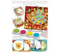Crea Lign' – Peinture au doigt Animaux colorés – 6 tableaux, encreur 4 couleurs – dès 3 ans
