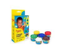 Peinture au doigt - Enfant - Dès 2 ans - 6 pots - 35ml - Couleurs assorties -