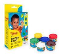 Peinture au doigt - Enfant - Dès 2 ans - 6 pots - 35ml - Couleurs assorties - Jovi
