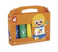 Janod Peinture au doigt X5 Multicolore TU