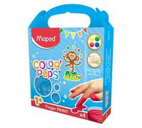Maped Peinture à doigts Ma première COLOR'PEPS – étui de 4 pots