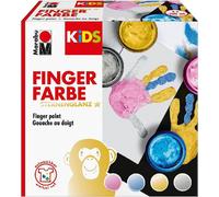 Peinture au doigt Marabu KiDS Étoiles brillantes 100 ml, lot de 4