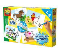 Peinture au doigt - SES CREATIVE - My first - Hobby 1 - 4 couleurs - Kit créatif - Activité éducative - Age : 1+