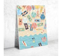 Peinture au numero a la plage gr